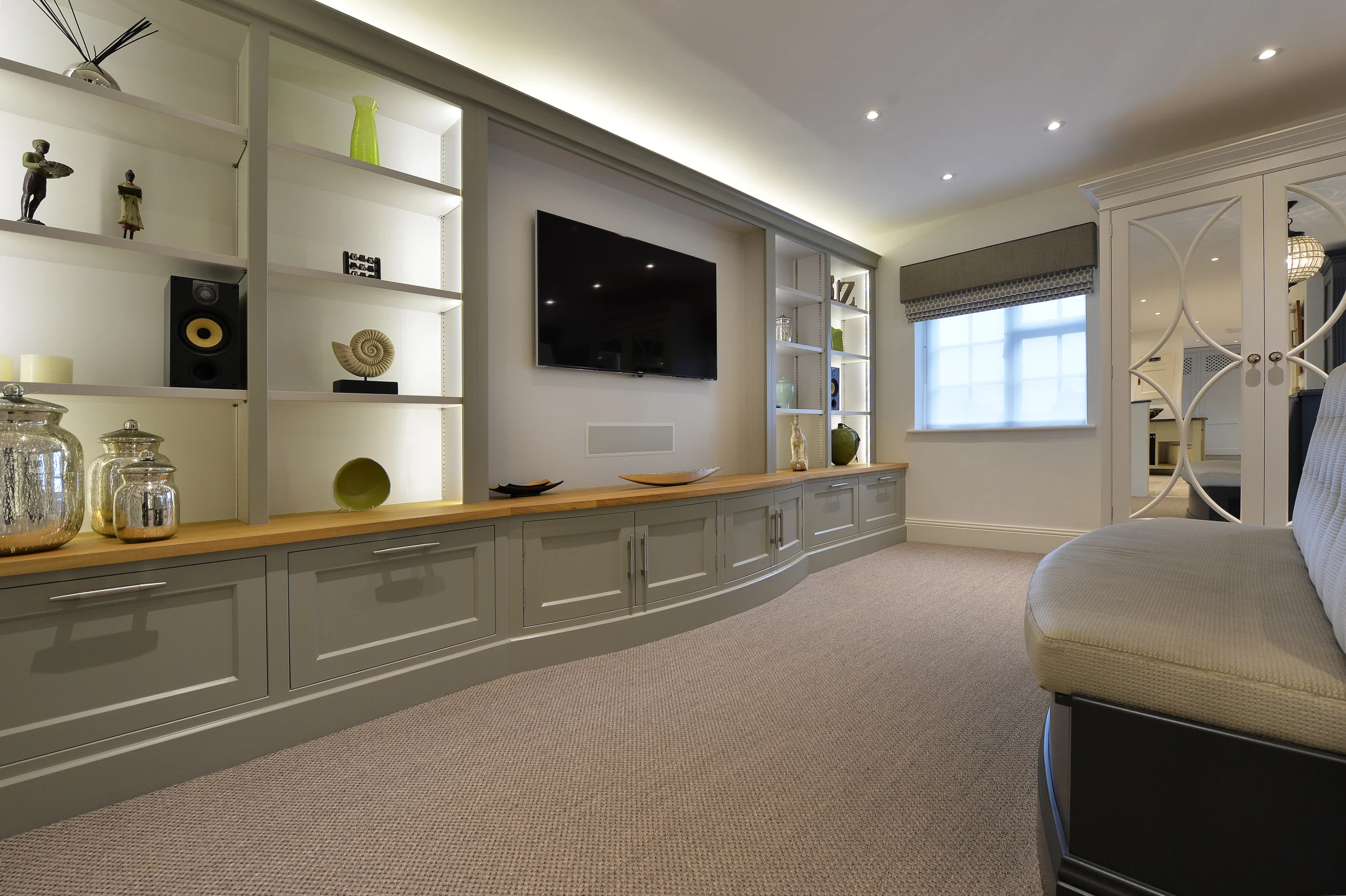 media room with home cinema